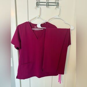 Magenta Figs Scrub Set